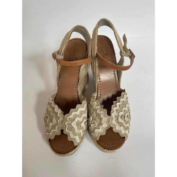 Kate Spade Wedge  Espadrille Sandal Size 7 Made in Spain‎ - Picture 2 of 8